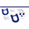 Ekena Millwork Premium Horseshoe Barn Door Hardware Set w/ 4' Track for 2 1/4" Doors, Blue Ribbon GB60015H24BR - alternate 1
